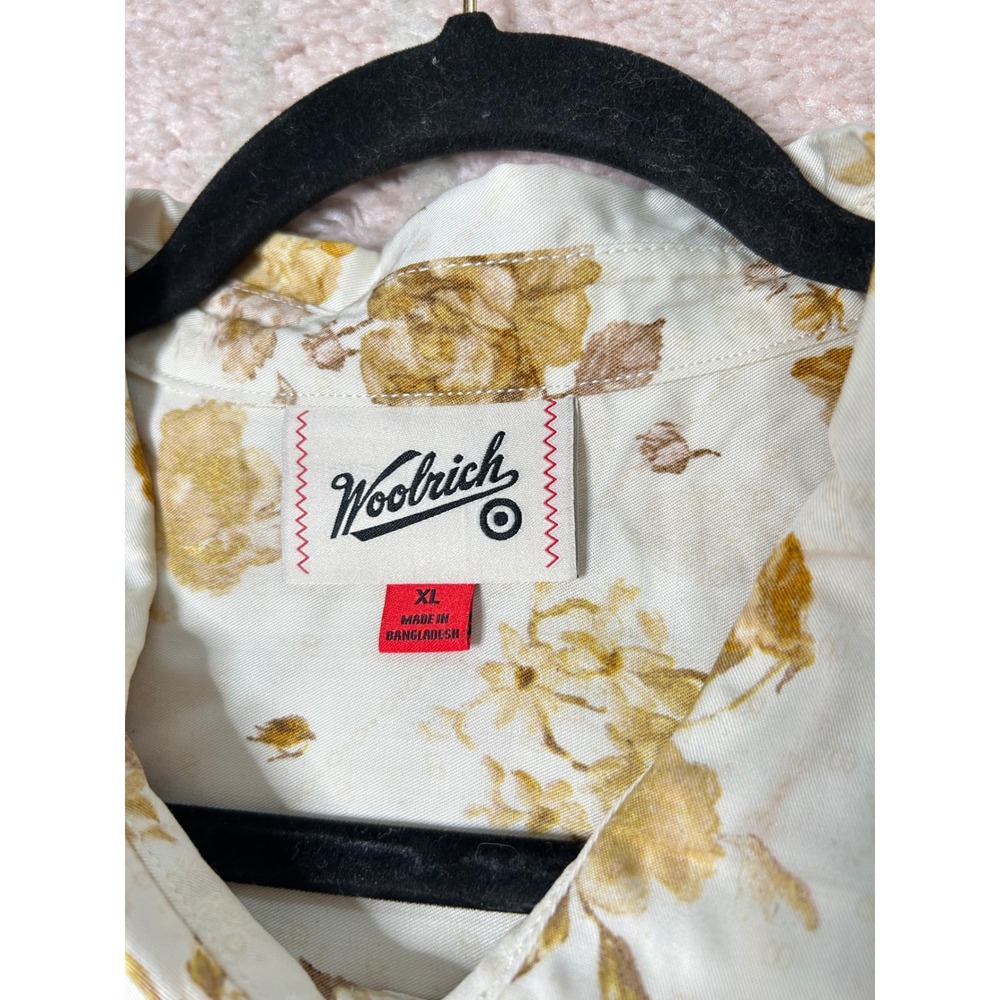 Woolrich x Target Floral Cropped Boxy Button Front Blouse Size XL Like New Fall - Picture 3 of 9